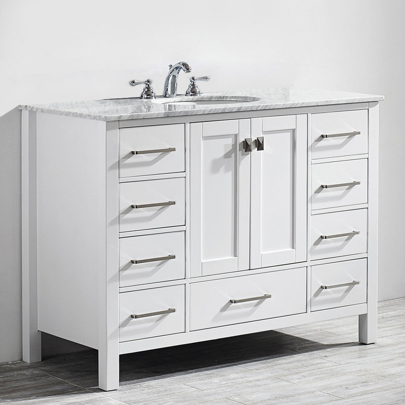 Beachcrest Home Newtown 48" Single Bathroom Vanity Set & Reviews Wayfair